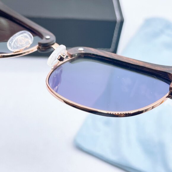 Slyk Shades Abalone Shell Design Polarized Sunglasses Rose Gold Accents Wooden A - Picture 9 of 11